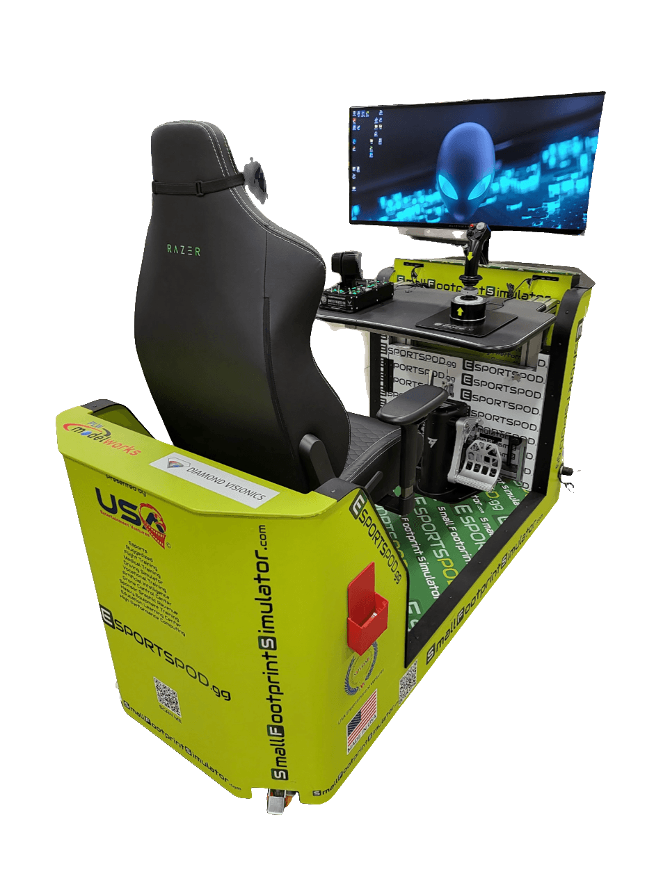 Esport Pod, right angle view