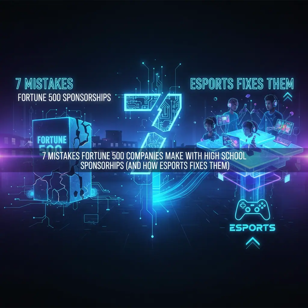 7 Mistakes Fortune 500 Companies Make with High School Sponsorships (And How Esports Fixes Them)