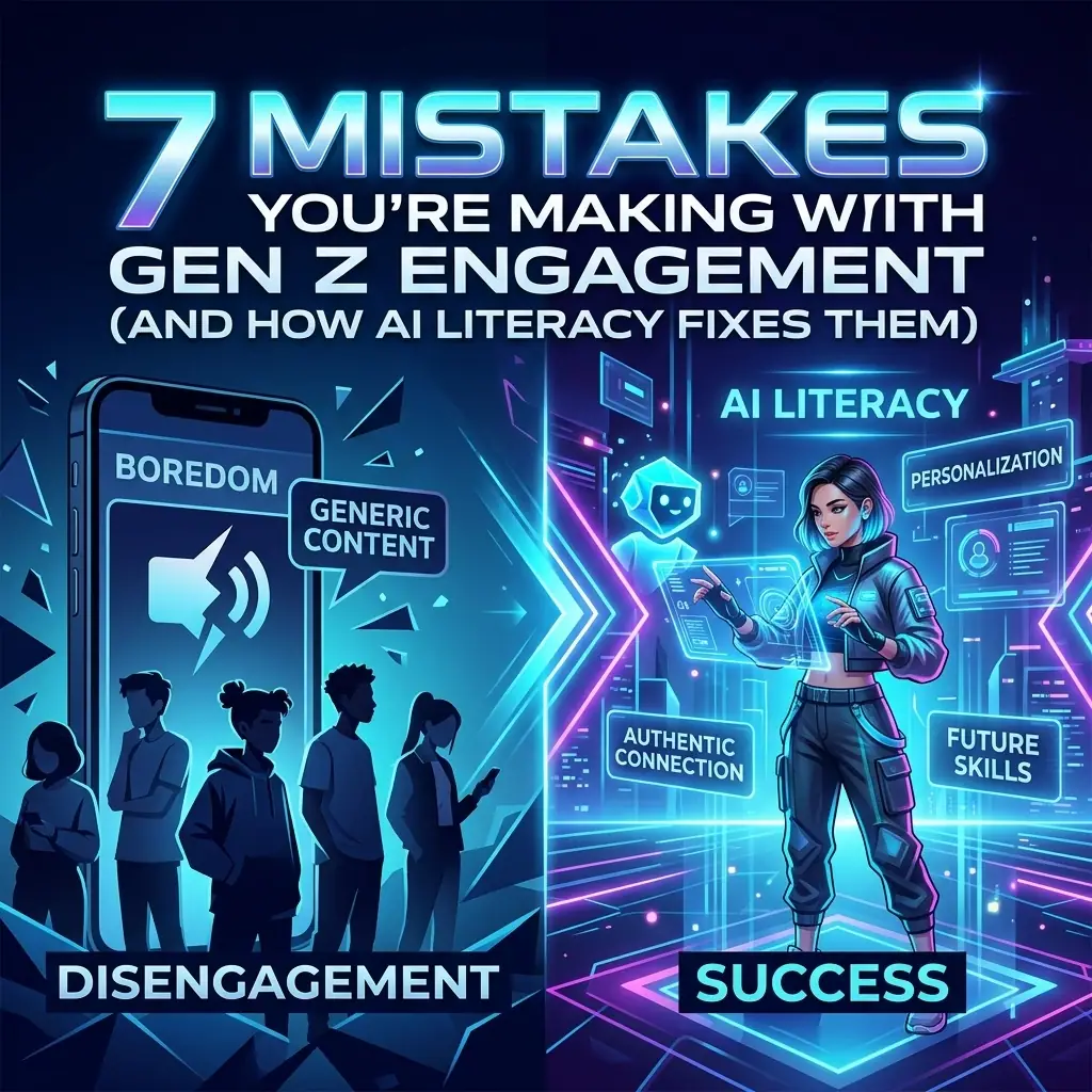 7 Mistakes You’re Making with Gen Z Engagement (And How AI Literacy Fixes Them)