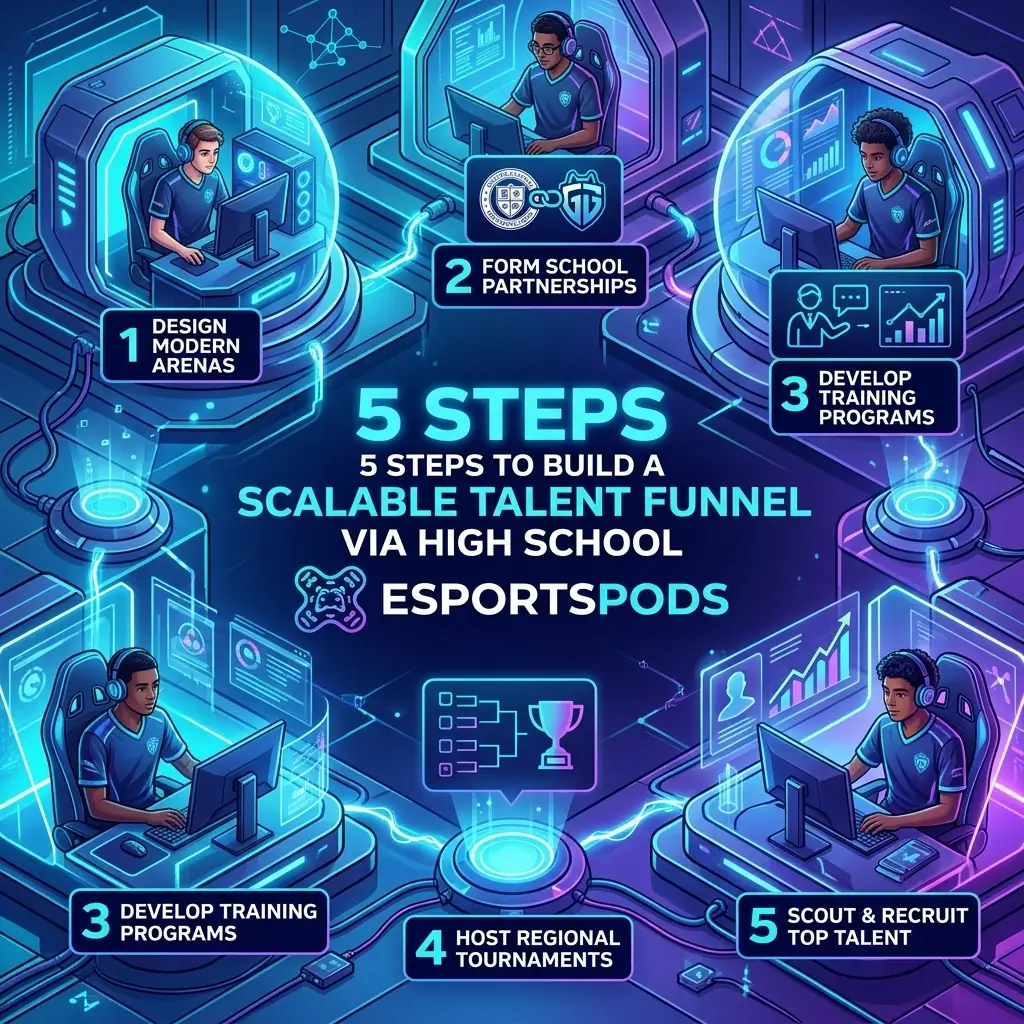 5 Steps to Build a Scalable Talent Funnel via High School EsportsPods